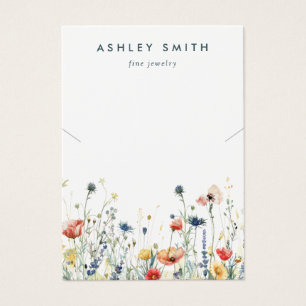 Carte d'affichage du collier de champ de Fleur sau