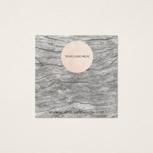 Carte d'affichage du collier de logo en bois défra