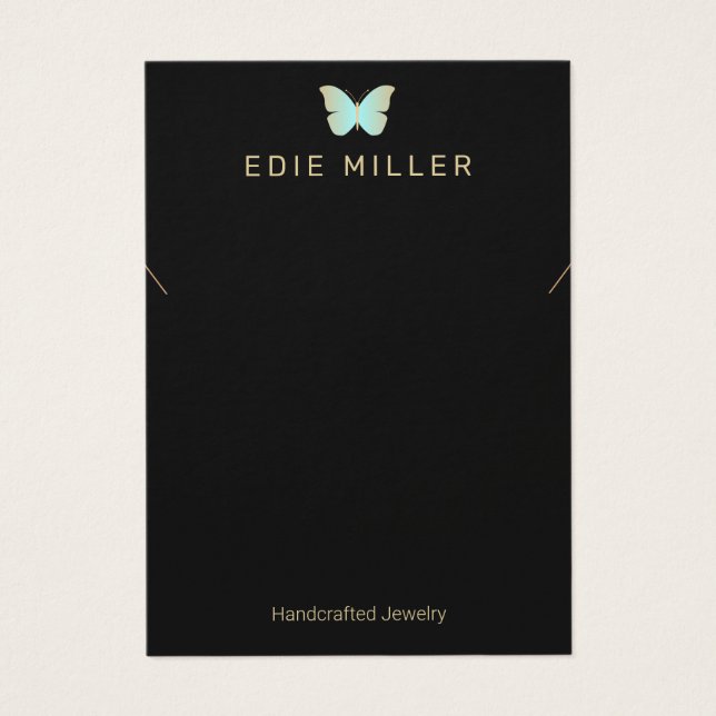 Carte d'affichage du collier de papillon Boho (Devant)