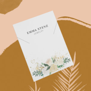 Carte d'affichage du collier ・ Élégant Pastel Flor