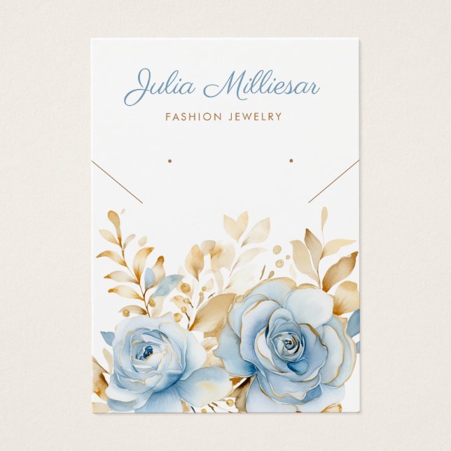 Carte d'affichage du collier floral chic moderne (Devant)