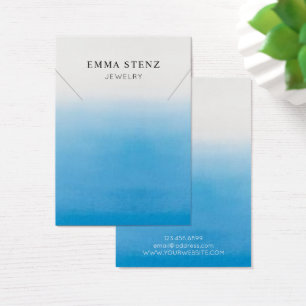 Carte d'affichage du collier ・ Pastel Blue Ombre