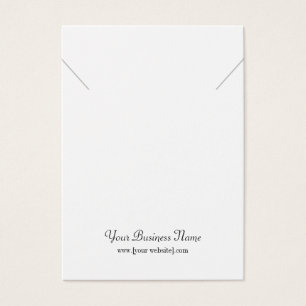 Carte d'affichage du collier personnalisé