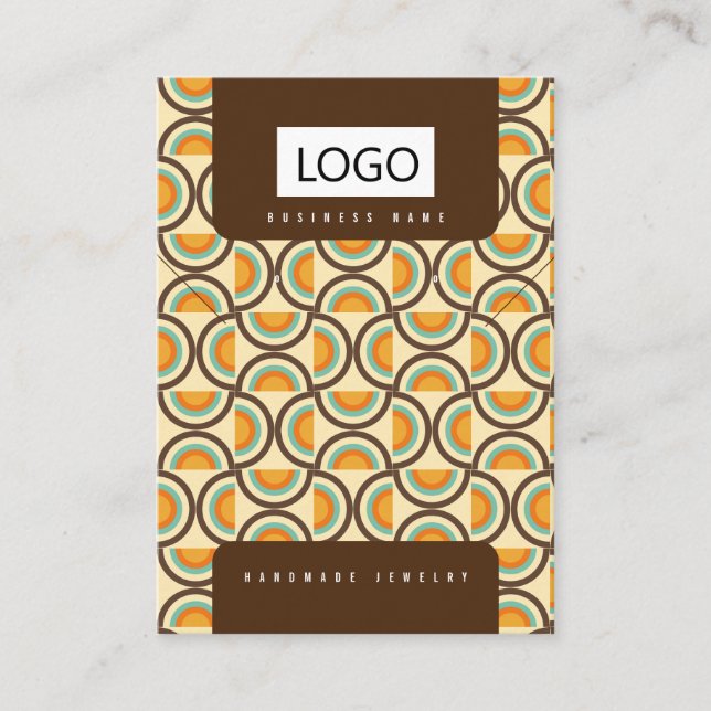 Carte d'affichage du collier rétro (Devant)