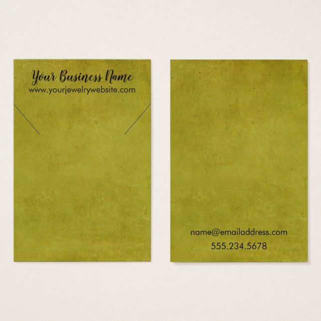 Carte d'affichage du détenteur de collier Vintage  (Devant & derrière)