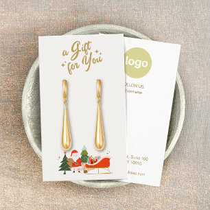 Carte d'affichage du logo de Noël Père Noël