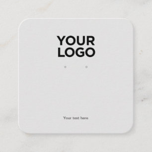 Carte d'affichage du logo d'entreprise Gris carré