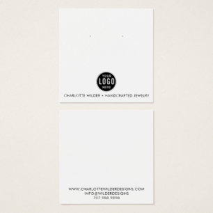 Carte d'affichage du logo pour bijoux