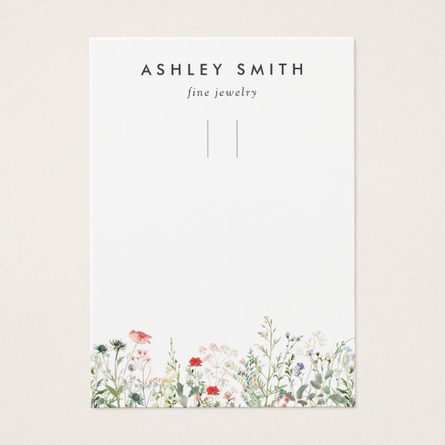 Carte d'affichage du Porte - clé de prairie fleur  (Devant)