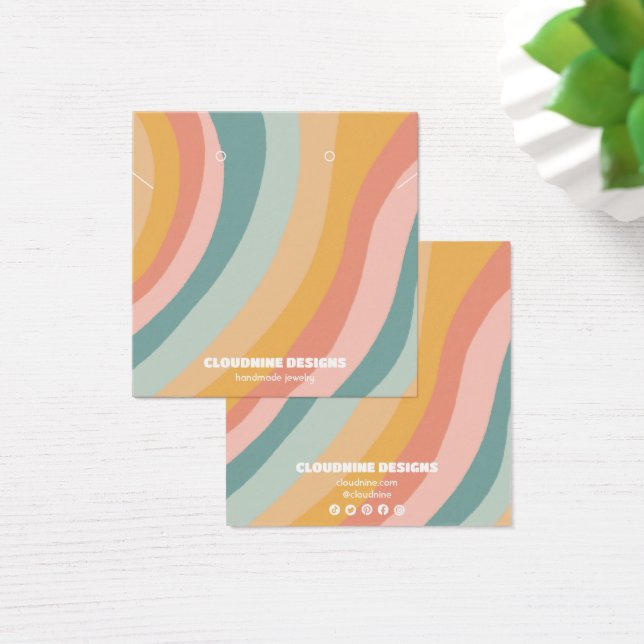 Carte d'affichage en arc-en-ciel doux pour collier (Bureau)