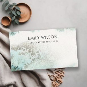 Carte d'affichage en blanc Emerald Green Silver Ag