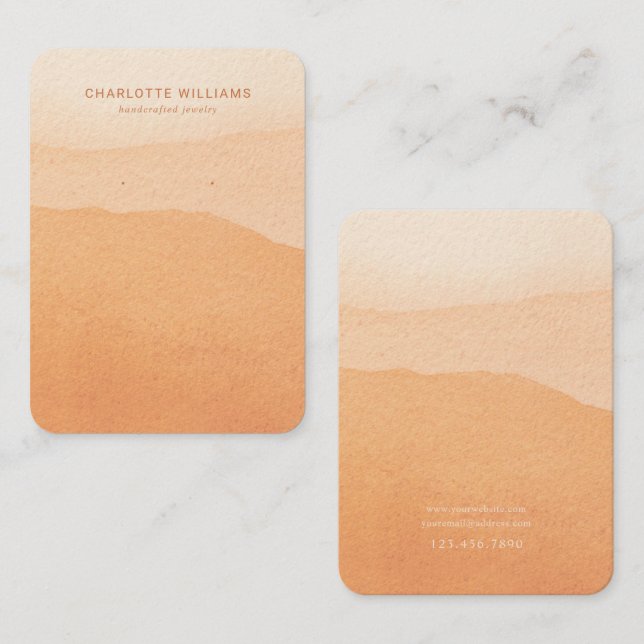 Carte d'affichage en terre cuite (Devant / Derrière)