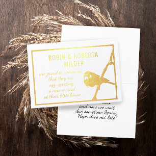 Carte d'affichage Faire-part de grossesse