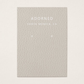 Carte d'affichage Faux Leather Chic Earring