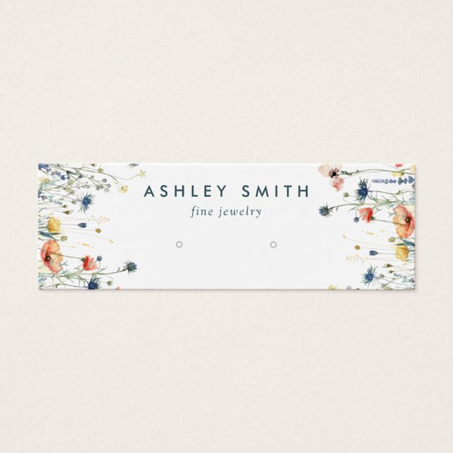 Carte d'affichage Fleur sauvage dynamique (Devant)