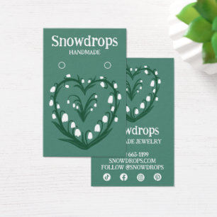 Carte d'affichage Floral Lily oreille collier bijo