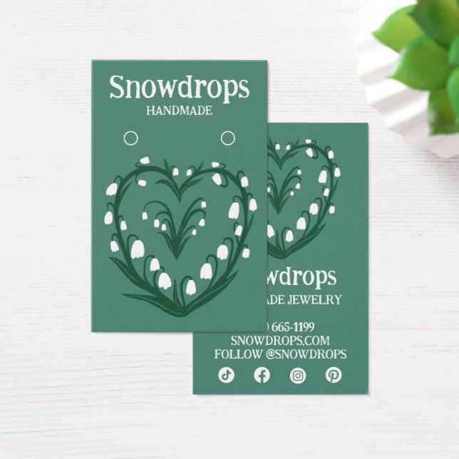 Carte d'affichage Floral Lily oreille collier bijo (Bureau)