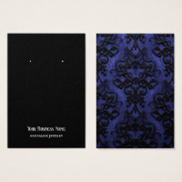 Carte d'affichage Gothique Lace Bleu Noir oreille