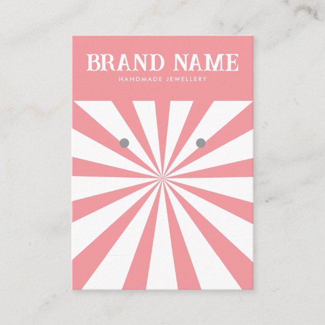 Carte d'affichage Gras Rose Sun Modern Earrings (Devant)