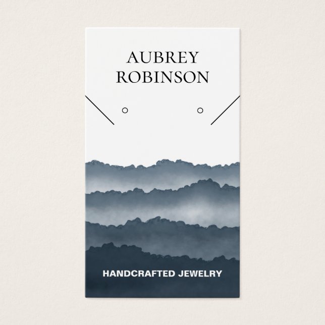 Carte d'affichage gris bleu Magic Misty Mountains (Devant)
