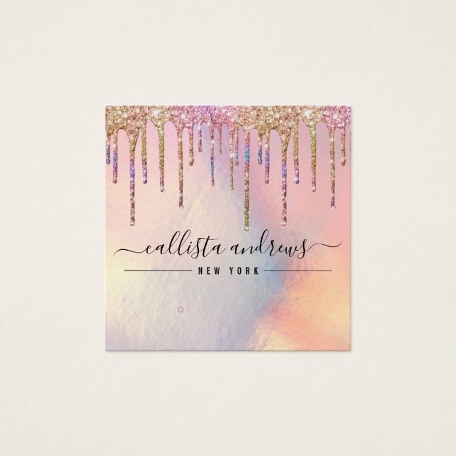 Carte d'affichage Holographique Parties scintillan (Devant)