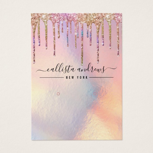 Carte d'affichage Holographique Parties scintillan (Devant)