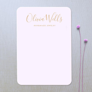 Carte d'affichage Lavender Gold Light Purple