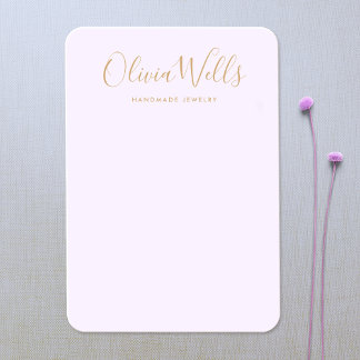 Carte d'affichage Lavender Gold Light Purple
