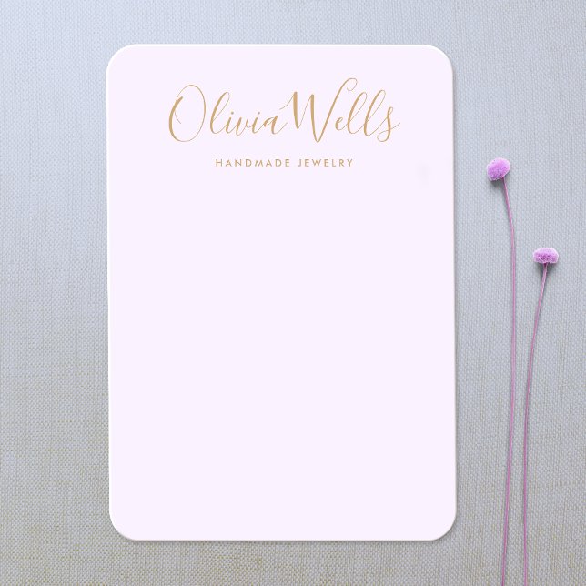 Carte d'affichage Lavender Gold Light Purple (Créateur téléchargé)