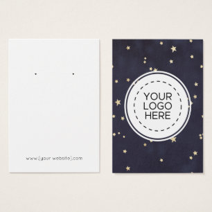 Carte d'affichage Marine Blue Gold Stars