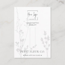 Carte d'affichage minimaliste Fleur sauvage pour b