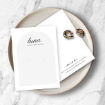 Carte d'affichage minimaliste moderne<br><div class="desc">Design simple et élégant pour vos cartes d'affichage personnalisées. Customisez-le par vous-même ! *Ces cartes d'affichage ne sont pas accompagnées de trous. Les trous sont simulés dans l'illustration.</div>