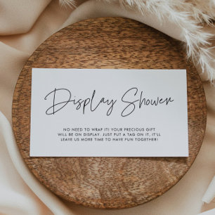 Carte d'affichage minimaliste moderne