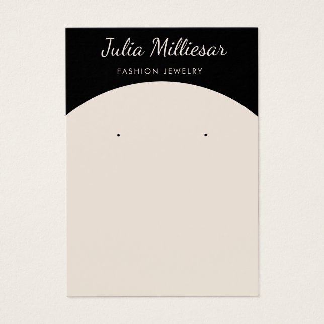 Carte d'affichage minimaliste moderne bijoux (Devant)