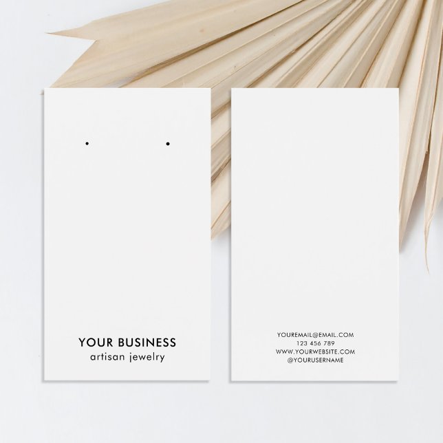 Carte d'affichage minimaliste moderne Black White  (Créateur téléchargé)