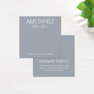 Carte d'affichage minimaliste moderne pour bijoux 