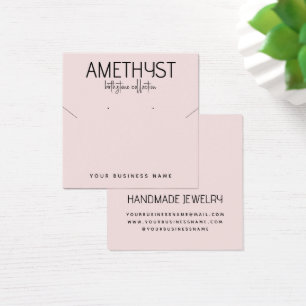 Carte d'affichage minimaliste moderne pour bijoux