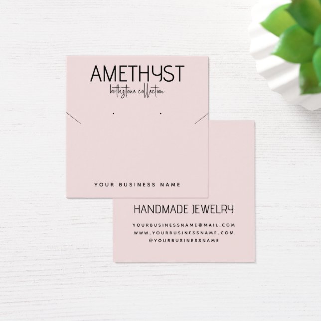 Carte d'affichage minimaliste moderne pour bijoux  (Bureau)