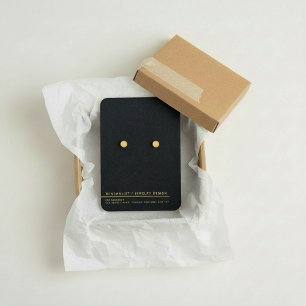 Carte d'affichage minimaliste or simple