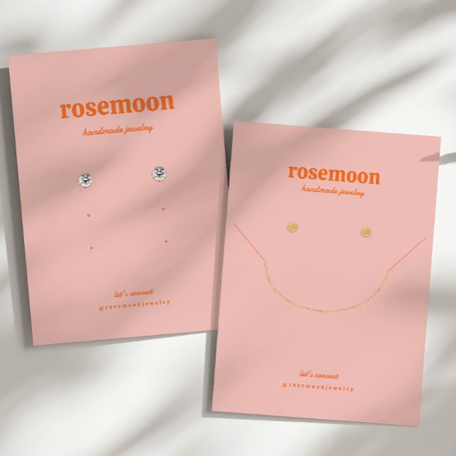 Carte d'affichage Modèle rose orange (Créateur téléchargé)