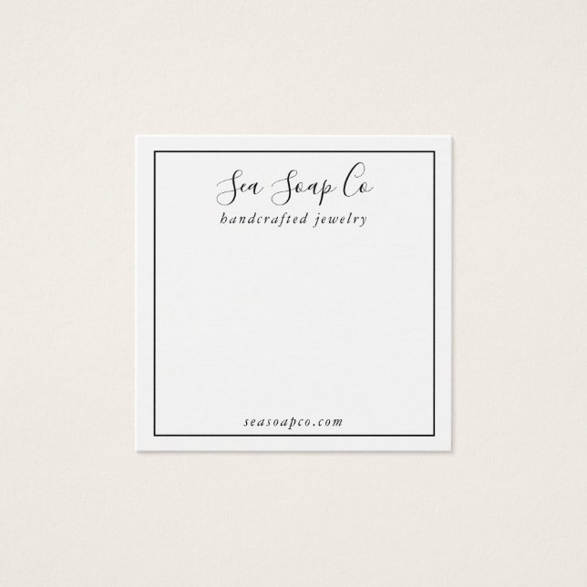 Carte d'affichage moderne (Devant)