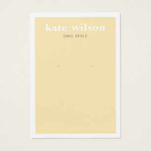 Carte d'affichage moderne à oreille jaune