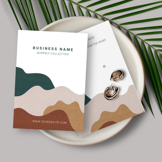 Carte d'affichage moderne Abstrait Boho Earring (Créateur téléchargé)