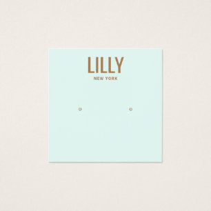 Carte d'affichage moderne Aqua Blue Stud