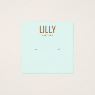 Carte d'affichage moderne Aqua Blue Stud
