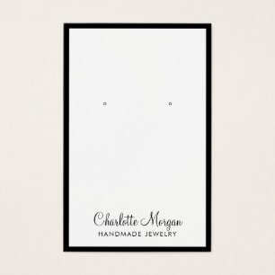 Carte d'affichage moderne Black Border Jewelry