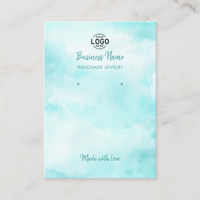 Carte d'affichage moderne Blue Sky Clouds (Devant)