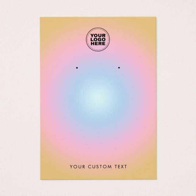 Carte d'affichage moderne colorée (Devant)