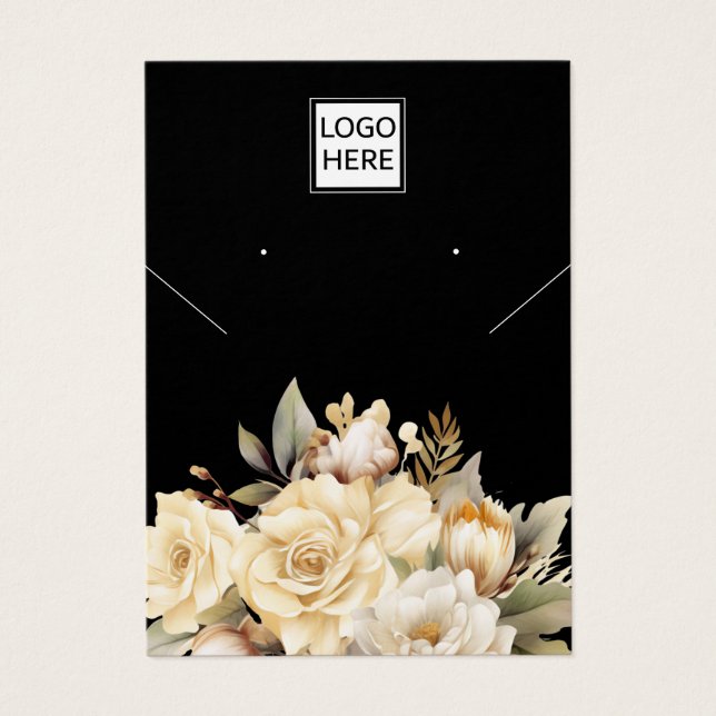 Carte d'affichage moderne Elegant bijoux personnal (Devant)