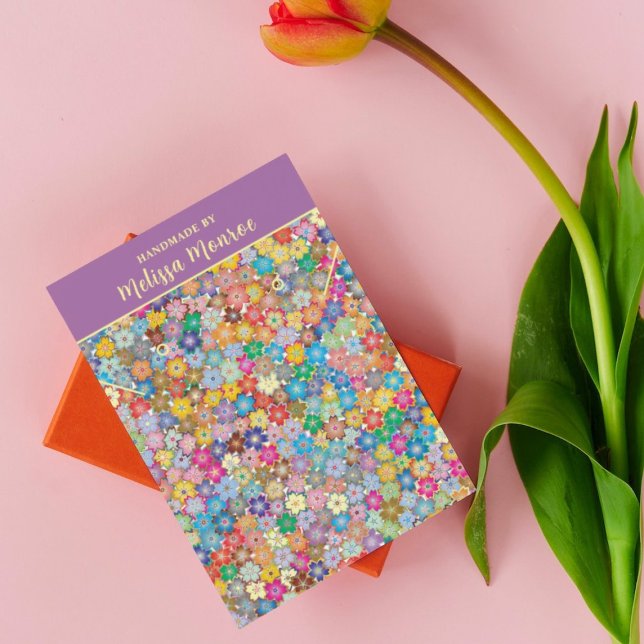 Carte d'affichage moderne en collier floral (Créateur téléchargé)